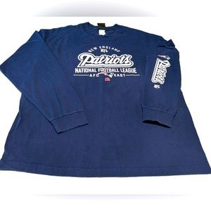 New England Patriots Blue Long Sleeve Jersey Official NFL Team Apparel XL Unisex